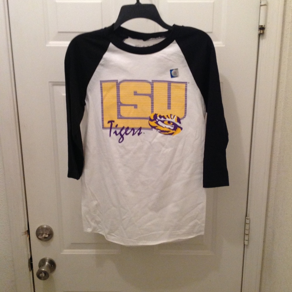 medium LSU 3/4 sleeve shirt new